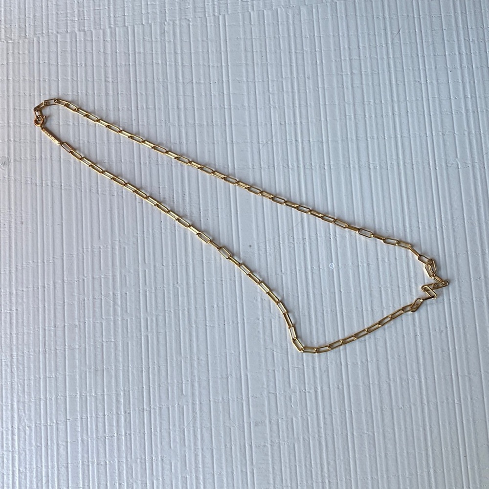 Paper clip chain link necklace
